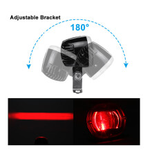 2Pcs 20W LED Forklift Trailer Warning Lights Safety Work Spot Signal Light 180-Degree Adjustable Clearance Lamp White