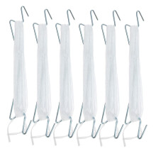 Tomato Plant Support Hooks Set of 6, Adjustable Steel Truss Hooks for Greenhouse Secure Vine Training