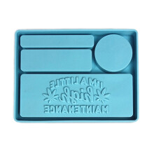 Recipiente de Armazenamento de Artesanato Faça Você Mesmo, Resina Epóxi, Letras, Bandeja de Maquiagem, Molde de Silicone