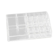 Meerdere Raster Acryl Transparante Make- Organizer Opbergdozen Make- Organizer Lippenstift Houder Sieradendoos Display