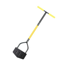 Manual Lawn Edger with Serrated Blade and Padded T Handle, Wide Foot Step Garden Edging Tool 106x22cm