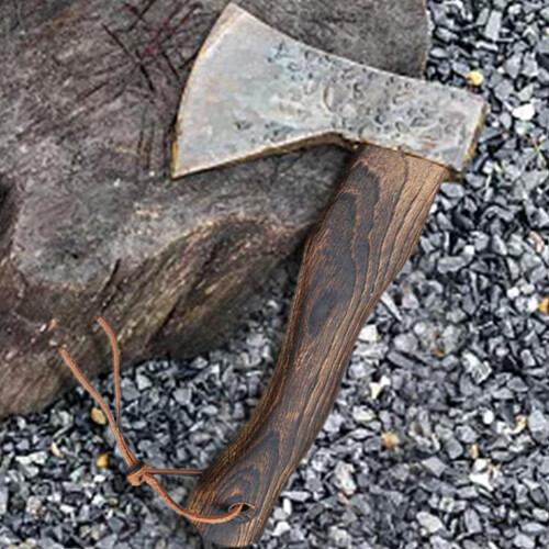 Wooden Axe Handle Ergonomic Replacement Grip, Short Hatchet Handle for Camp Axe, Durable Easy Control Design 1