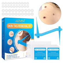 Skin Tag Remover Kit Natural Painless 2 In 1 Bands Warts Mole Removal Treatment