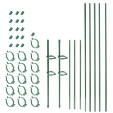Adjustable Metal Plant Support Stakes for Flowers and Potted Plants, Windproof Garden Stabilizer