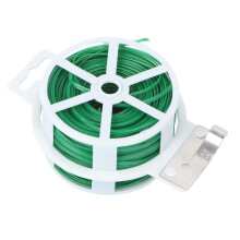 Eco Friendly Garden Tie Wire with Builtin Cutter, Reusable Plant and Cable Tie Roll for Bonsai and Outdoor Use