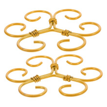 2Pcs Iron Plant Trellis Support Stakes for Monstera, Durable Stem Support for Indoor and Outdoor Plants