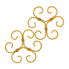 2pcs Iron Flower Shape Plant Support Stakes for Monstera, AntiTopple Trellis for Indoor Outdoor Use
