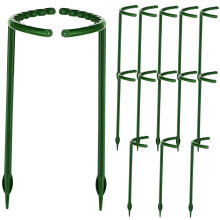 15pcs Garden Plant Support Stakes HalfRound Trellis for Climbing Plants Tomatoes Orchids Indoor Outdoor
