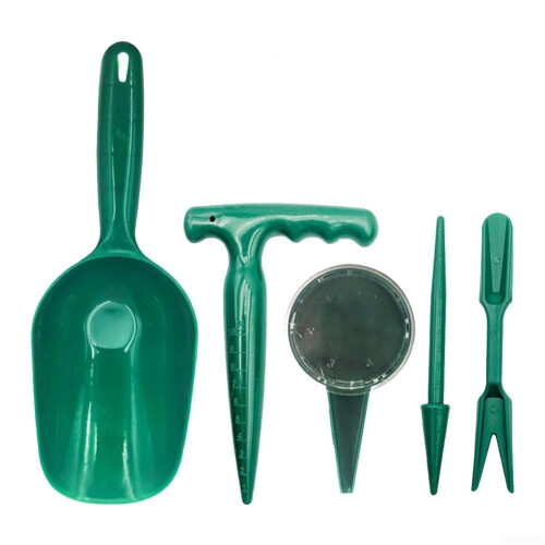 Ergonomic Handheld Garden Drill for Precise Planting, Lightweight Plastic Tool for Seedlings