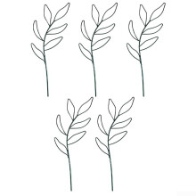 Set of 5 Iron Plant Climbing Brackets, Durable Wall Mounted Garden Vine Support Frame for Indoor Outdoor Use