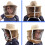 Beekeeping Veil Hat with  Visibility Mesh, Full Head Protection and Long Elastic Strap 3