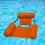Inflatable Pool Hammock Float for Adults, Comfortable Lounge Chair for Pool or Beach, Orange 1 Pack 1