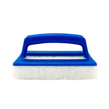 Hand Held Scrub Brush Set 3 Pack with Ergonomic Vinyl Grip for Hot Tub and Tile Cleaning