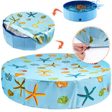 Waterproof Pet Pool Cover Medium, UV Protection Dog Swimming Pool Cover, Washable Reusable Design