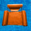 Inflatable Pool Hammock Float for Adults, Comfortable Lounge Chair for Pool or Beach, Orange 1 Pack 4