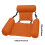 Inflatable Pool Hammock Float for Adults, Comfortable Lounge Chair for Pool or Beach, Orange 1 Pack 5