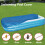 Waterproof Dustproof Rectangular Pool Cover 118x79in for Above Ground Inflatable Pools Reusable Easy Remove Design 2