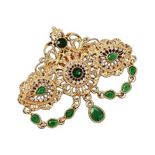 Magnifique broche en cristaux arabes, modèles ajourés,-SS4