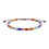 Natural Stone Beaded Bracelet Handwoven with Multicolor Crystals 1