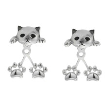 Elegant Cats Earrings Craft of Alloy Featuring Vintage Look for