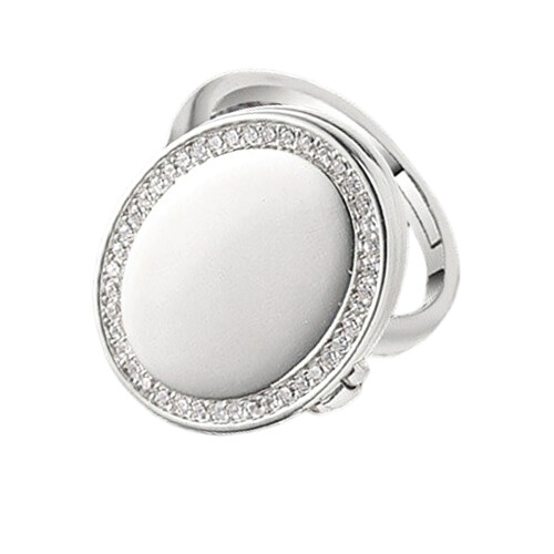 Unique Oval Shape Ring with Concealed Compartment Copper-P