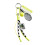 Porte-clés de sport vert polyvalent tissé à la main,-1 1