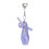 Mini chaussure de Ballet créative, porte-clés fait à la-Violet 1