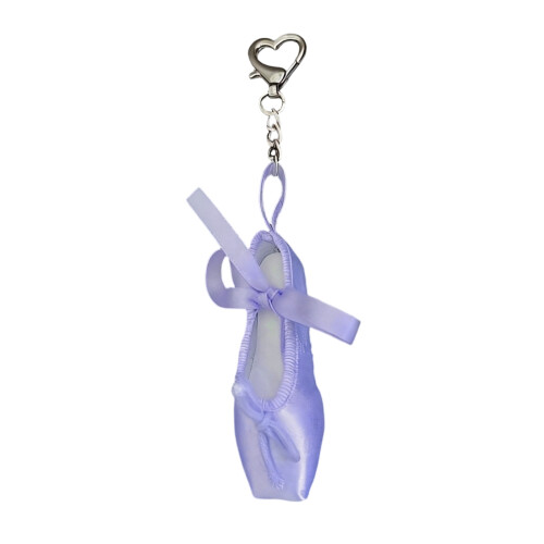 Mini chaussure de Ballet créative, porte-clés fait à la-Violet