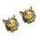 Boucles d'oreilles style vintage avec peinture émaillée, bijoux 1