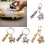 Trendy Letter Keychain Embodying Prosperity Lightweight-C 2