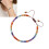 Natural Stone Beaded Bracelet Handwoven with Multicolor Crystals 4