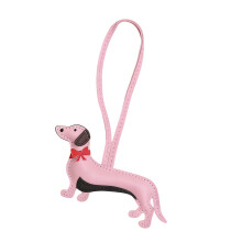 Stylish Canine Keychain Pendant For Backpacks Handbags Dog-Pink
