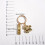 Trendy Letter Keychain Embodying Prosperity Lightweight-C 6