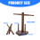Easy Assembly Wood Baseball Ring Holder with Ball Display Stand 6