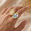 Elegant Copper Ring with Storage Compartment-rose gold 5