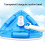 Triangular Pool Vacuum Head with Brush for Corner Precision Cleaning and Above Ground Pools Blue 3
