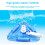 Triangular Pool Vacuum Head with Brush for Corner Precision Cleaning and Above Ground Pools Blue 5