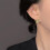 Boucles d'oreilles style vintage avec peinture émaillée, bijoux 7