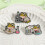 Animal Chemist Theme Brooch Featuring Frogs Microscope-QHXZ4243 4