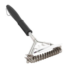 16.5 Inch BBQ Grill Brush 3in1 Stainless Steel Scraper and Spatula Heavy Duty Grill Cleaning Tool for Outdoor Barbecue