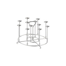 Detachable Stainless Steel Skewer Holder Vertical Rotisserie Stand for Air Fryer Oven Grill BBQ