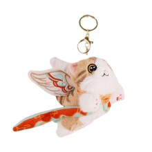 Charming Cats/Deer Plush Key Ring Animal Bag Decoration-kitten