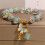 Vom Rosengarten inspiriertes Glasperlenarmband mit-Blau 6