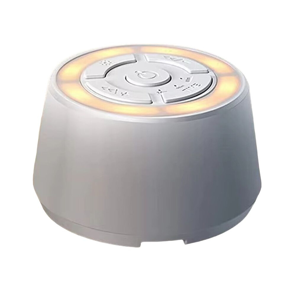 Baby Noise Machine Usb Rechargeable Timed Shutdown Sleep Machine Baby Sleep Sound Player Timer Noise Player White