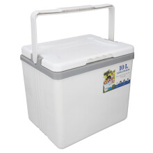 Cooler Box 10L with Efficient Thermal Insulation for Camping Fishing and Picnic, White Insulated Chest