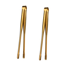 2 Piece Stainless Steel BBQ Tongs Set for Japanese Korean Grill with Precise Grip Control
