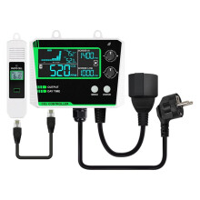 Carbon Dioxide Controller Single Channel Split Probe CO2 Monitor CO2 Pressure Reducer Valve for Greenhouse EU Plug B
