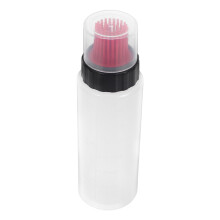 Silicone Oil Dispenser 175ml Red Cooking Oil Brush Bottle with Scale for Kitchen Baking