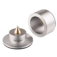 New Aluminum Alloy Audio Amplifier Foot Studs Foot Pads for Speaker CD Practical Feet Holder 4PCS Silver