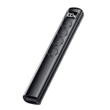 Trådlös Sida Vridning Pen Sensitive PPT Stylus Pen Slide USB Pointer Infraröd Fjärrkontroll för Projektor Svart